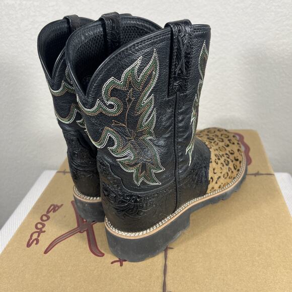 Twisted X All Around Boots 9” Womens‎ Size 7.5 M WAB0001 Leopard Print - Picture 5 of 14